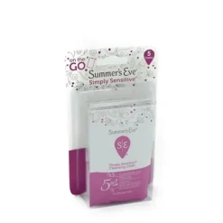 PTL USA Toalhetes femininos Summers Eve em movimento, 5 panos Best