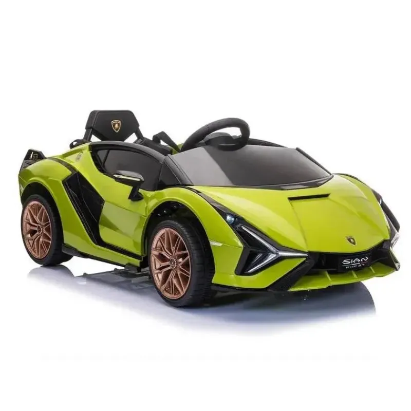 tobbi__carro_lamborghini__SKU2nT8RddQ_0.webp T'nok Tobbi - Carro Lamborghini infantil movido a bateria, brinquedo de passeio com controle remoto, verde Fashion