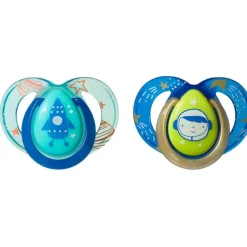 Tommee Tippee - chupetas noturnas - pacote de 2, cores podem variar Sale