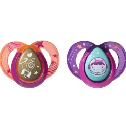Tommee Tippee - chupetas noturnas - pacote de 2, cores podem variar Sale