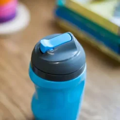 Tommee Tippee - Copo de palha isolado para crianças, à prova de derramamento, 9 onças, 12 m +, 2 contagens, azul e laranja New