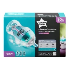 Tommee Tippee - mamadeiras anticólicas avançadas de 9 onças e 3 unidades New