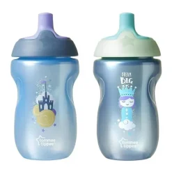 Tommee Tippee 2-Pack 10oz Garrafa Sportee Infantil 12+ Meses - As Cores Podem Variar Fashion