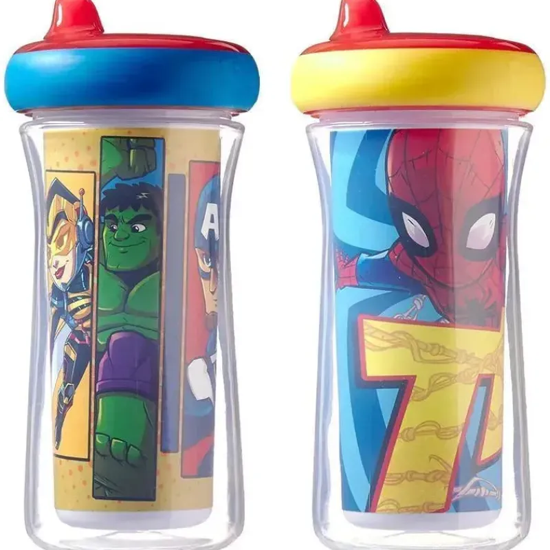 tomy___copos_isolados_com_SKUR3RQJDun_11.webp Tomy - 2 copos isolados com canudinho 9 onças, Marvel Fashion