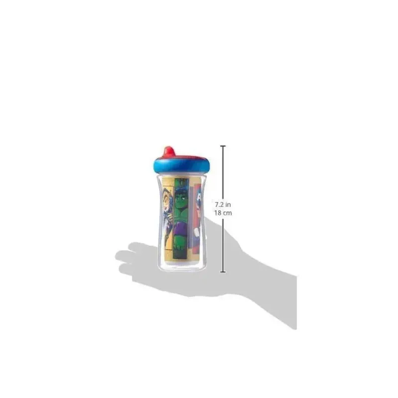 tomy___copos_isolados_com_SKUR3RQJDun_5.webp Tomy - 2 copos isolados com canudinho 9 onças, Marvel Fashion