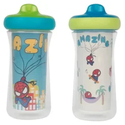 Tomy - 2 unidades de copo de canudinho isolado Marvel 9 oz Online