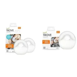 Boon Tomy - Trove Pacote de bomba tira leite manual de silicone com bolsa de viagem, pacote com 2 Fashion