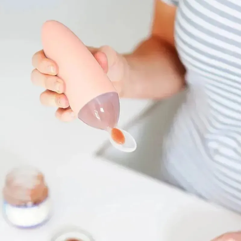 tomy__colher_dispensadora_SKU26tXUZX5_4.webp Tomy - Colher dispensadora de comida para bebê de silicone Squirt rosa Best