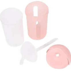 Tomy - copo de canudo de silicone rosa Fashion