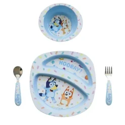 The First Years Tomy - Garrafa de água infantil Bluey Sip & See do primeiro ano, conjunto de louças Best
