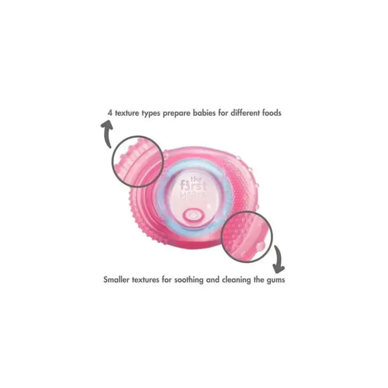 tomy__the_first_years_tee_SKUoPnICSca_2.webp Tomy - The First Years Teethe Around Sensory Trainer Cup, 7Oz, Rosa Hot