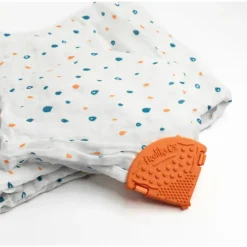 Toothi - Teether Clip, Papaya Outlet
