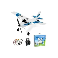 Top Race - Avião Rc de 3 canais com controle remoto Fashion