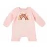 Mud Pie Torta de Lama - Body com aplique de bebê menina, arco-íris Discount