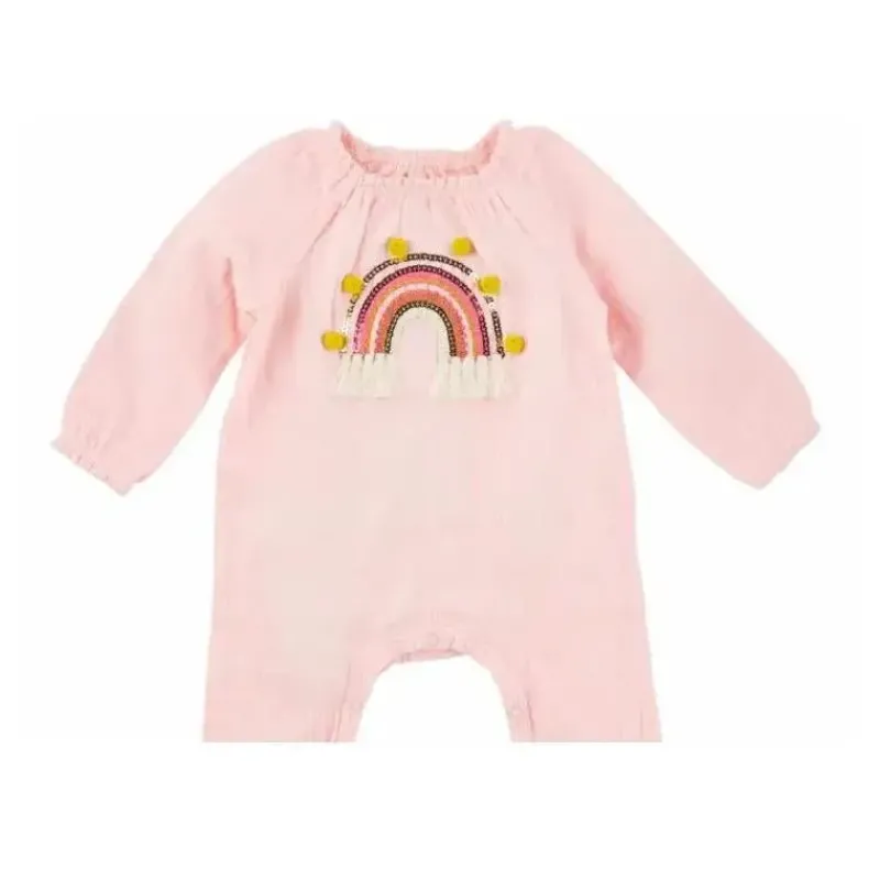 torta_de_lama__body_com_a_SKU5CXTJXye_0.webp Mud Pie Torta de Lama - Body com aplique de bebê menina, arco-íris Discount
