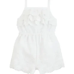 Mud Pie Torta de Lama - Macaquinho de Bebê com Ilhó Branco Sale