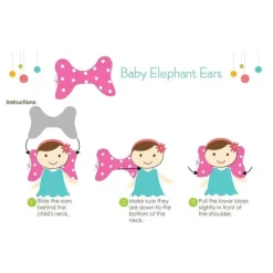 Baby Elephant Ears Travesseiro Orelhas de Elefante Branco Orelhas de Minky Bebê Sale