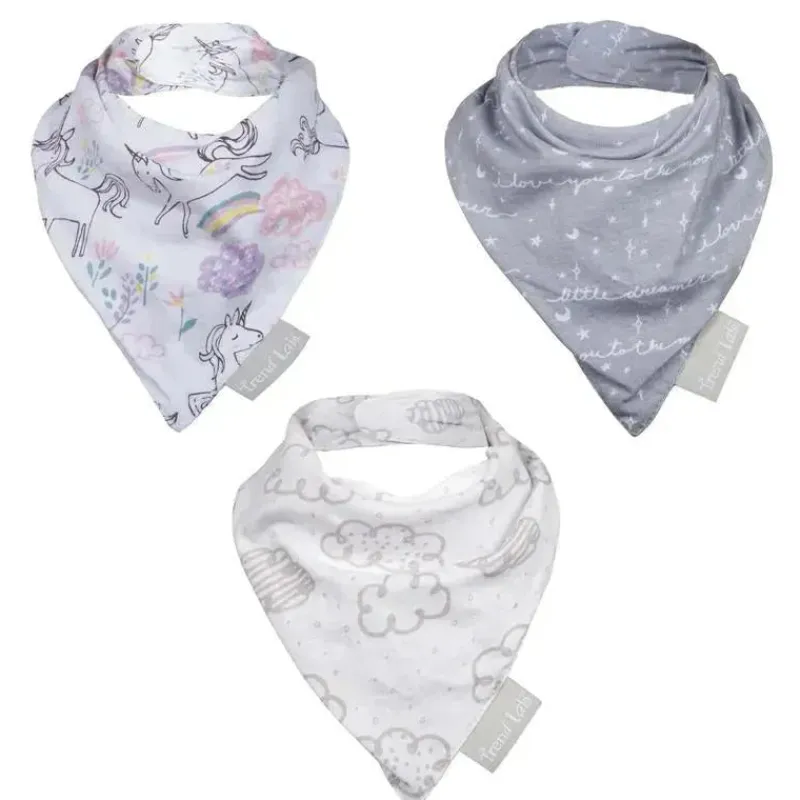 trend_lab__conjunto_de_ba_SKUaHB5lDD0_0.webp Trend Lab - Conjunto de babador de bandana de jersey Unicorn Dreamer com 3 pacotes Best