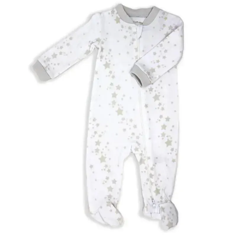 txteis_rosa__dorminhoco_c_SKU5X4Ztzty_0.webp Rose Textiles Têxteis Rosa - Dorminhoco com estampa de estrela neutra para bebês, cinza Outlet