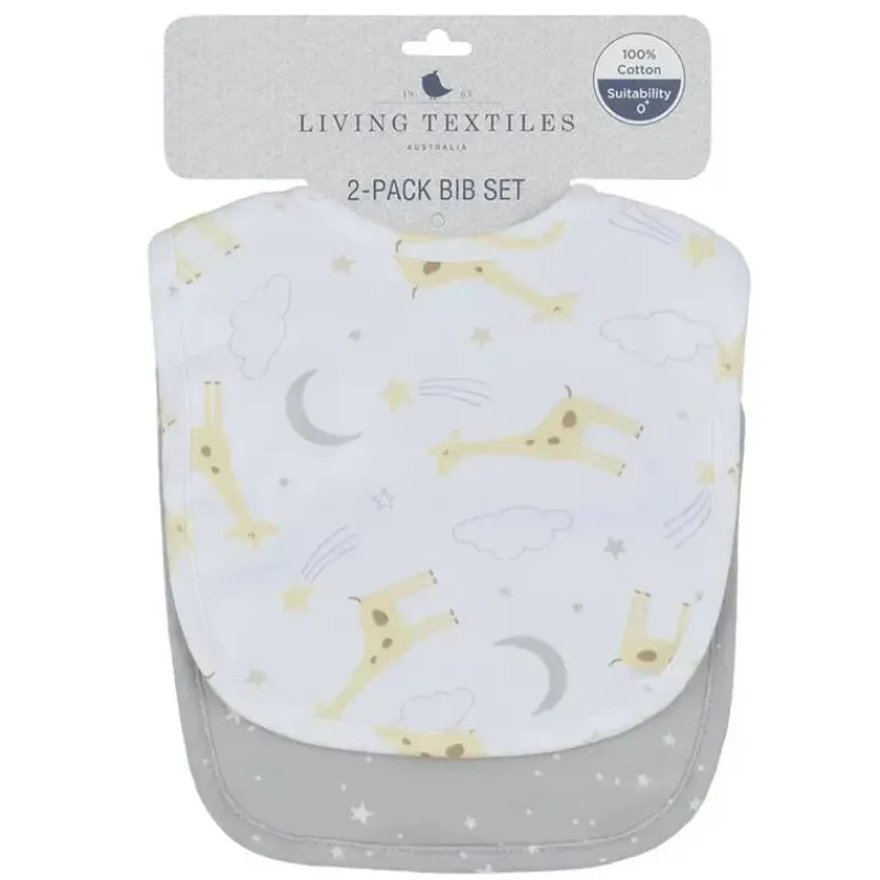txteis_vivos___unidades_d_SKUL07O8elU_1.webp Living Textiles Têxteis Vivos - 2 unidades de babadores, Noah/Grey Stars Clearance