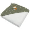 Living Textiles Têxteis Vivos - Toalha com Capuz para Bebê, Verde Floresta Retiro New