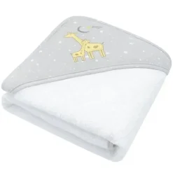 Living Textiles Têxteis Vivos - Toalha com Capuz para Bebé, Noah Giraffe Hot