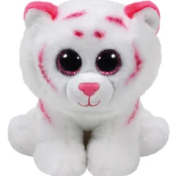 Ty Tabor the Tiger, Rosa/Branco, Médio | Bichos de Pelúcia Tigre | brinquedos Clearance