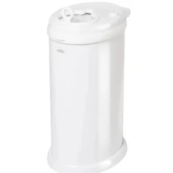 Ubbi - Balde de fraldas com trava de odor em aço, branco Fashion