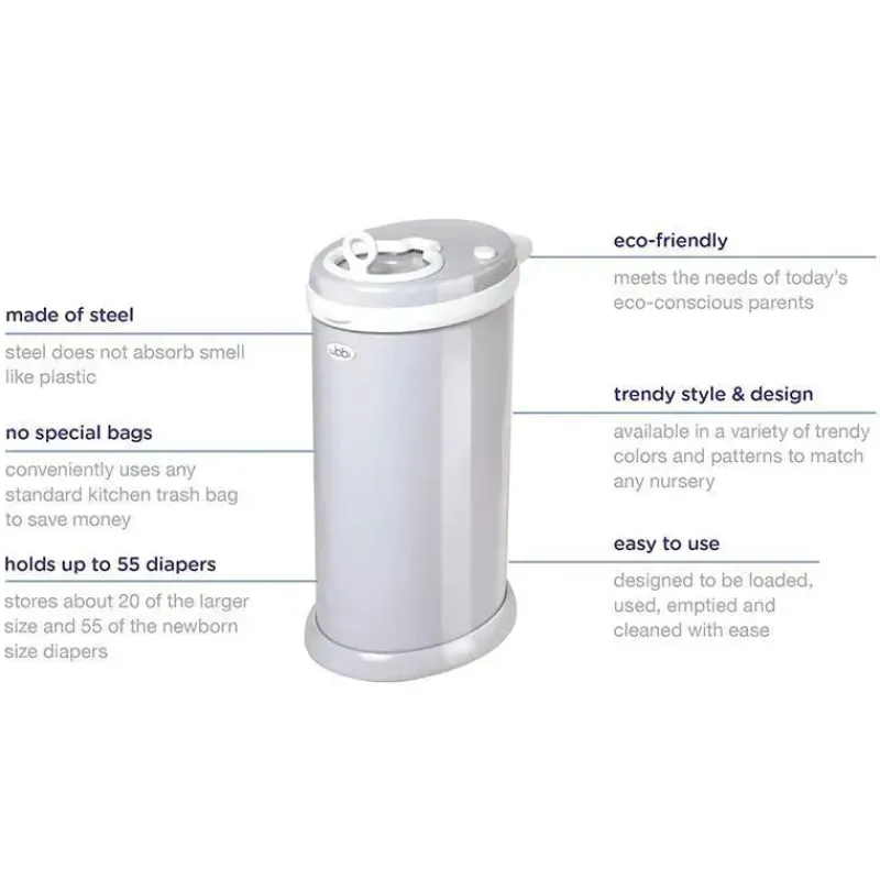 ubbi__balde_de_fraldas_co_SKURRL0B8GB_1.webp Ubbi - Balde de fraldas com trava de odor em aço, cinza Outlet
