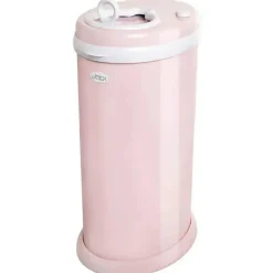 Ubbi - Balde de fraldas com trava de odor em aço, rosa blush Fashion