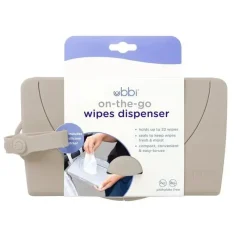 Ubbi - Dispensador de lenços umedecidos para bebês, recipiente portátil para lenços umedecidos, cinza Sale