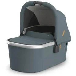 Uppababy - Berço V3 Callum (Azul Pedra/Estrutura Prata) Fashion