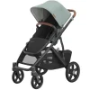 Uppababy - Carrinho Vista V3, Kenzi (Mystic Aqua/Estrutura Carbono/Couro Saddle) Fashion