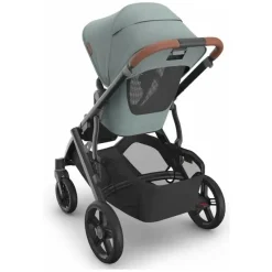 Uppababy - Carrinho Vista V3, Kenzi (Mystic Aqua/Estrutura Carbono/Couro Saddle) Fashion