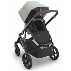 Uppababy - Carrinho Vista V3, Savannah (Jacquard cinza pérola/estrutura de carbono/couro castanho) Best