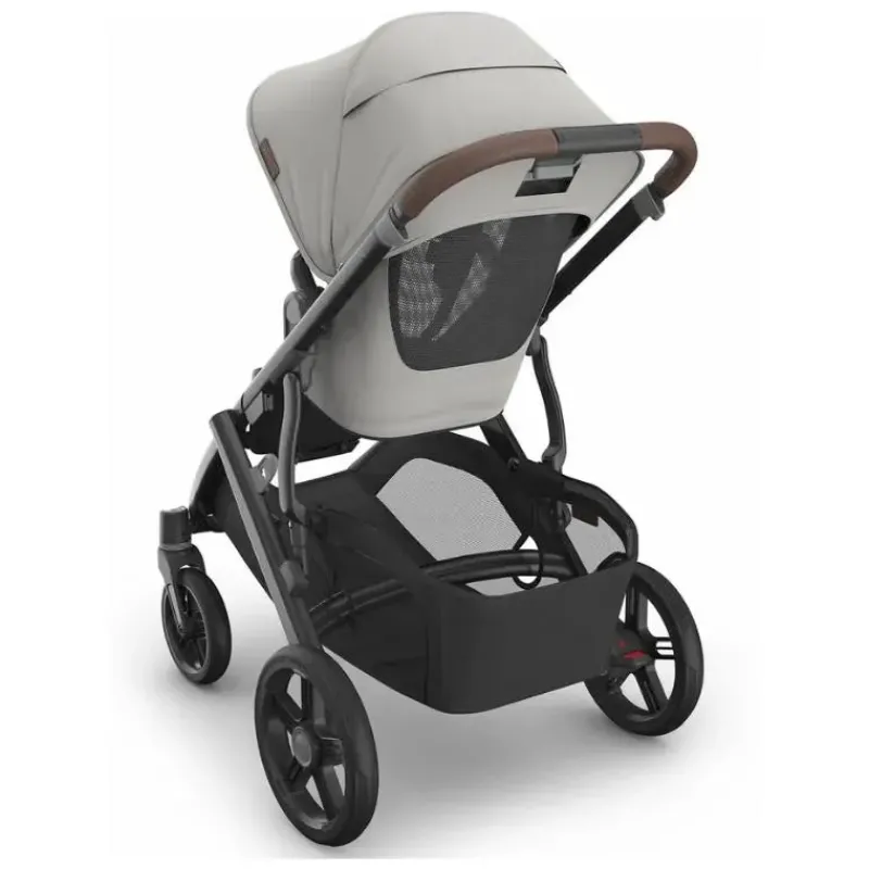 uppababy__carrinho_vista__SKU893FXfOw_5.webp Uppababy - Carrinho Vista V3, Savannah (Jacquard cinza pérola/estrutura de carbono/couro castanho) Best