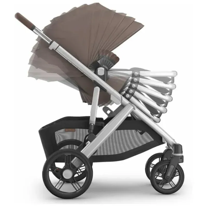 uppababy__carrinho_vista__SKUssLF50fe_4.webp Uppababy - Carrinho Vista V3, Theo (Taupe Escuro/Estrutura Prateada/Couro Castanho) New