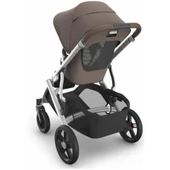 Uppababy - Carrinho Vista V3, Theo (Taupe Escuro/Estrutura Prateada/Couro Castanho) New