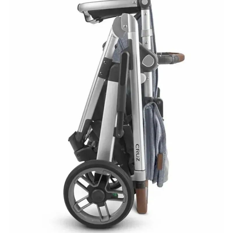 uppababy__cruz_stroller_v_SKUDHwMLTuk_1.webp Uppababy - Cruz Stroller V2, Gregory (Azul Melange/Prata/Couro Saddle) Online