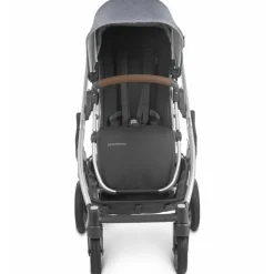 Uppababy - Cruz Stroller V2, Gregory (Azul Melange/Prata/Couro Saddle) Online