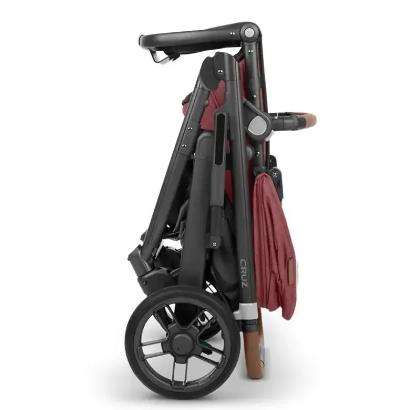 uppababy__cruz_v_stroller_SKUFmCbJJEG_1.webp Uppababy - Cruz V2 Stroller, Lucy (Rosewood Mélange/Estrutura de Carbono/Couro Saddle) Outlet