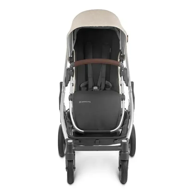 uppababy__cruz_v_stroller_SKUJ0Ysmt62_4.webp Uppababy - Cruz V2 Stroller, Declan (Oat Mélange/Silver Frame/Chestnut Leather) Clearance