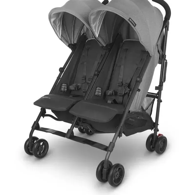 uppababy__glink_v_side_by_SKU33crUPMk_0.webp Uppababy - G-LINK V2 Side by Side Double Stroller, Greyson (Charcoal Melange/Carbon) Clearance
