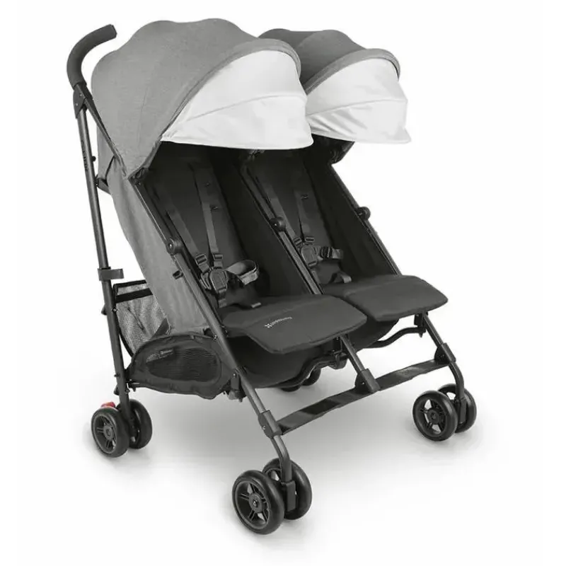 uppababy__glink_v_side_by_SKU33crUPMk_4.webp Uppababy - G-LINK V2 Side by Side Double Stroller, Greyson (Charcoal Melange/Carbon) Clearance