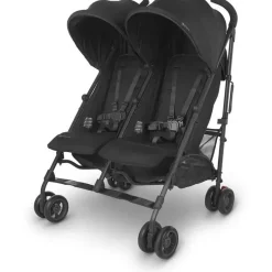 Uppababy - G-LINK V2 Side by Side Double Stroller, Jake (carvão/carbono) Outlet