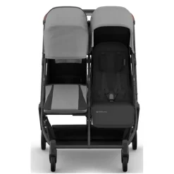 Uppababy - Minu Duo Side By Side Compact Double Stroller, Greyson (Charcoal Mélange/Carbon Frame/Saddle Leather) Discount