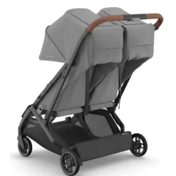 Uppababy - Minu Duo Side By Side Compact Double Stroller, Greyson (Charcoal Mélange/Carbon Frame/Saddle Leather) Discount