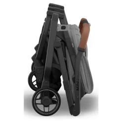 Uppababy - Minu Duo Side By Side Compact Double Stroller, Greyson (Charcoal Mélange/Carbon Frame/Saddle Leather) Discount
