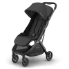 Uppababy - Minu V3 Compact Stroller, Jake (Charcoal/Carbon Frame/Black Leather) New