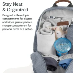 Uppababy - Mochila de Troca, Gregory (Blue Mélange/Saddle Leather) New